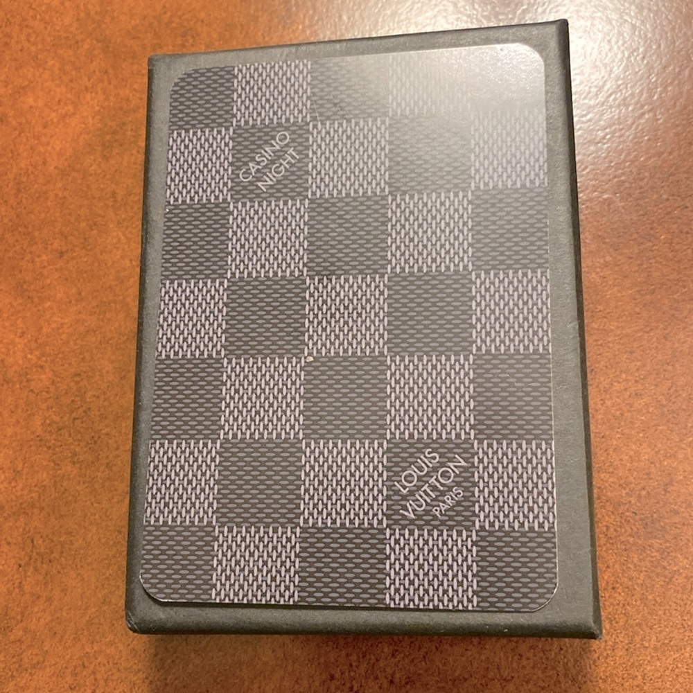 LOUIS VUITTON Damier Playing Cards w/Box Authentic-New Rare